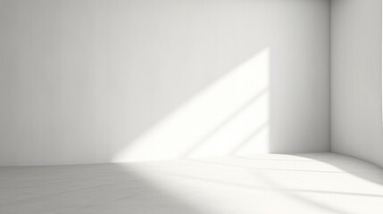 Minimalist style of empty gray wall, smooth shadow overlay