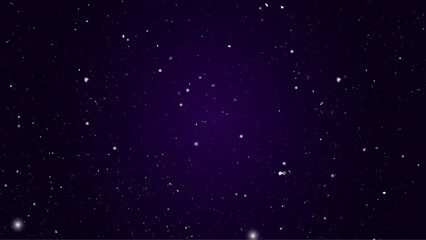 Fototapeta premium Space vector background with realistic stars. Starry sky or universe wallpaper.