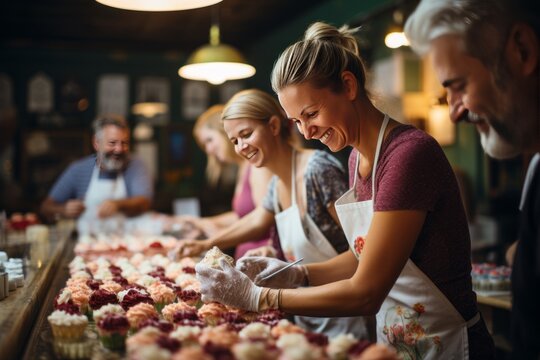 Cooking Class Focusing On Baking, Generative AI