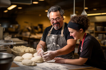 Cooking Instructor Guiding A Students, Generative AI 