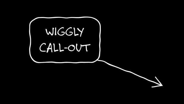 Wiggly Hand Written Call Outs