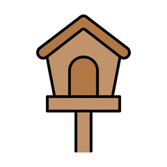 Bird house icon