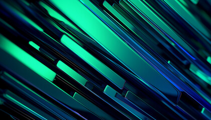 blue green glass zoom background