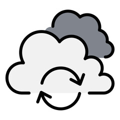 Cloud computing icon