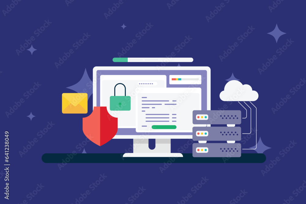 Wall mural web hosting service, website hosting, web hosting provider, cloud based hosting, website security, s