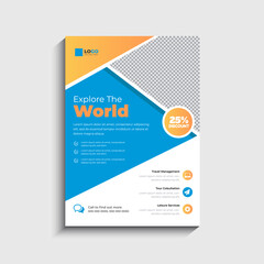 Modern Tour and Travel Agency Flyer Template Design