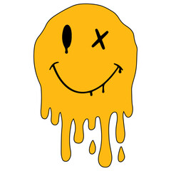 Dripping Smiley Face