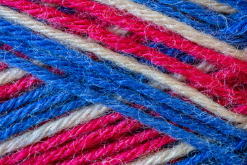 Obraz premium High quality multi-colored yarn made from natural materials and dyes.
