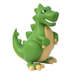 Dinosaur toy isolated from background 3d rendering © koya979