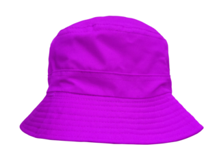 purple bucket hat isolated PNG transparent.