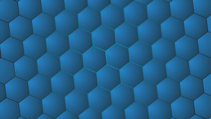 blue hexagon background