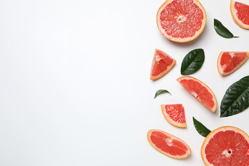 Juicy summer fruit - grapefruit, concept of fresh food