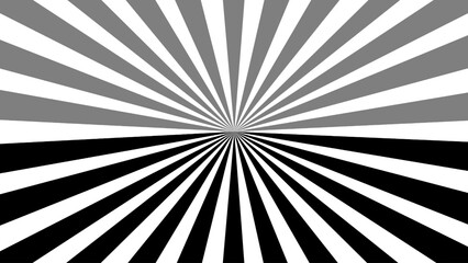 Rays white and black as background
