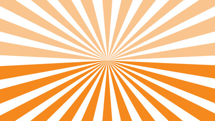 Rays white and orange as background