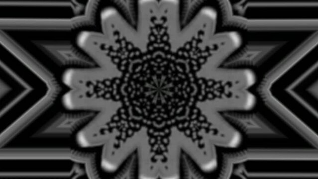 white black Mandala Ornament Background trendy