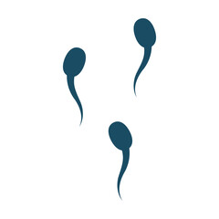 Sperm svg cut file. Isolated vector illustration.