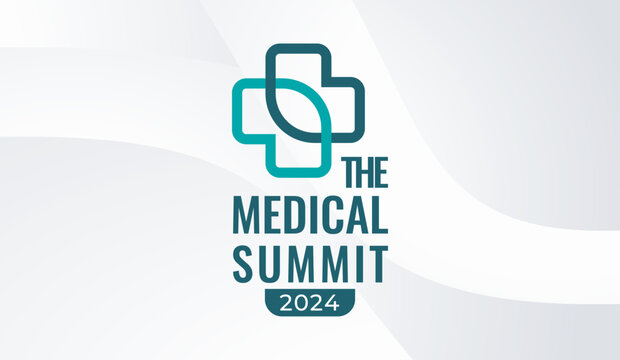 Logotype graphic design of annual event summit and title made for the healthcare medical theme - annual convention for doctors and nurses