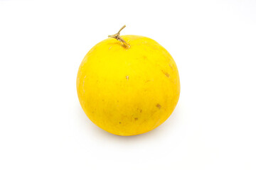 Yellow melon isolate on white background
