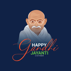 Gandhi jayanti vector illustration background