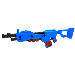 3d gamming gun render toy gun