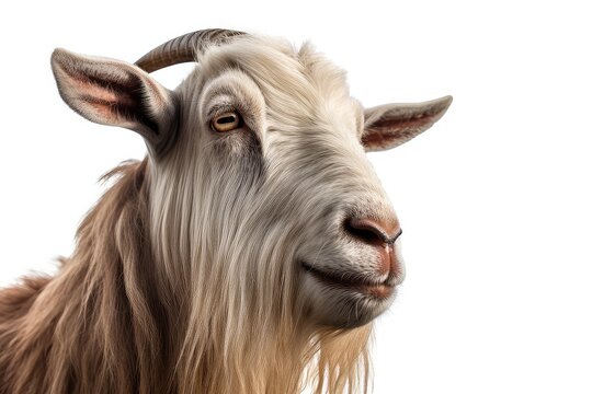 Goat photo realistic illustration - Generative AI.