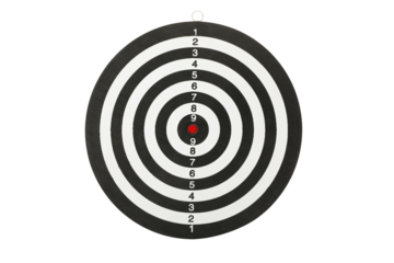 PNG, darts board isolated on white background