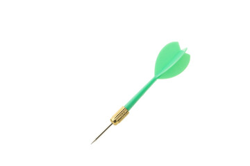 PNG, green dart for darts isolated on white background