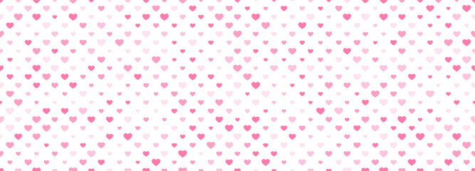 Seamless pattern with a heart of different shades and sizes. Background with a heart for textiles, packaging and creative design ideas