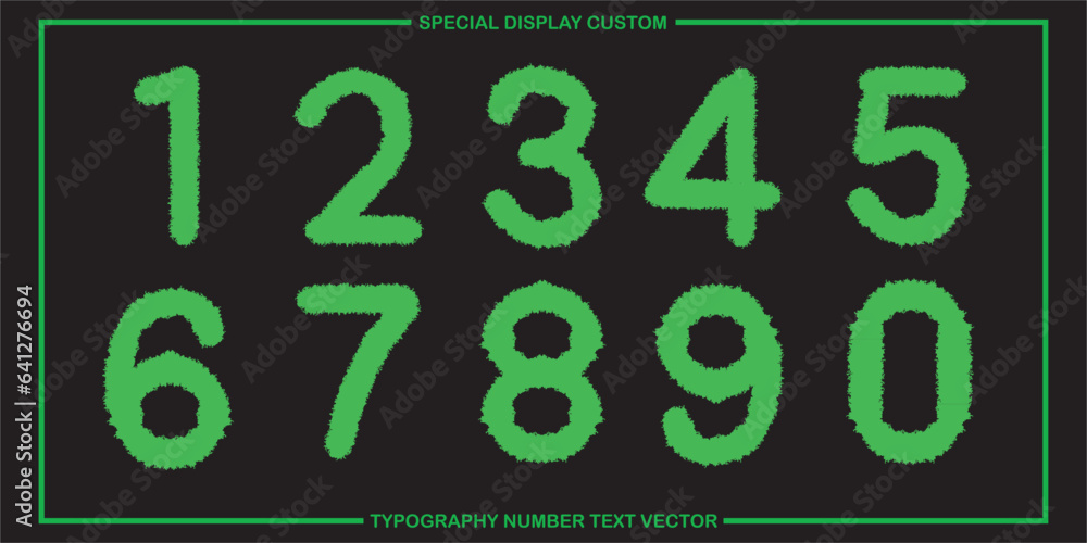 Aufkleber assorted digital custom vector numbers. minimum. color gradation. dark. banner network. 3d effect. d