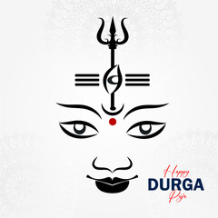 Happy Durga Puja Background Design