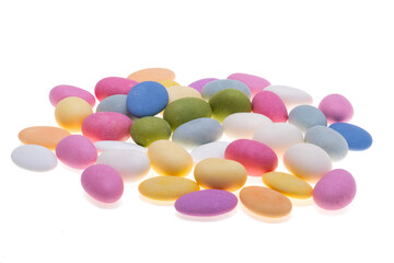 glazed almonds isolated