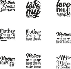 Mother's day SVG t shirt design bundle