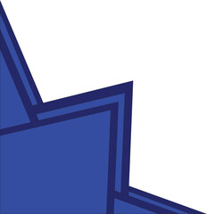 Corner Blue Geometric