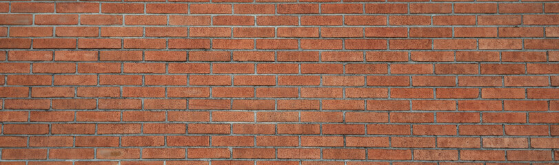 Color brick wall as background, banner design