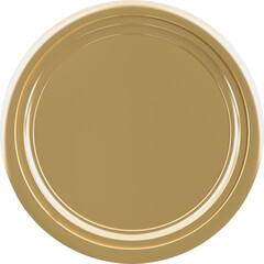 Digital png illustration of paint tin overhead view on transparent background