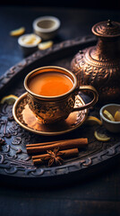 Obraz na płótnie Canvas Indian masala chai tea
