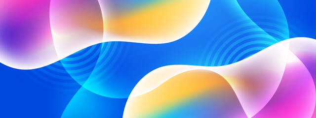 Color gradient background design. Abstract geometric background with liquid shapes. Cool background design for posters.