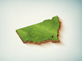 High-quality New South Wales 3D soil map, New South Wales 3D soil map render.