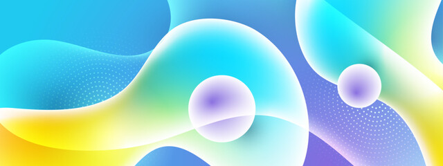 Bright color Wave Fluid with sparkling design background