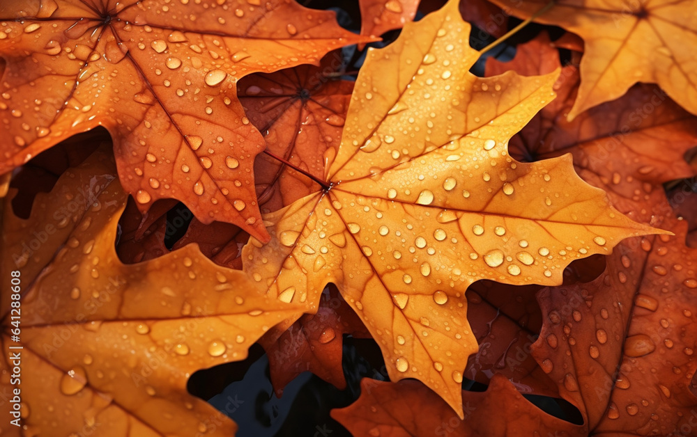 Canvas Prints maple leaf in autumn with maple tree under sunlight background