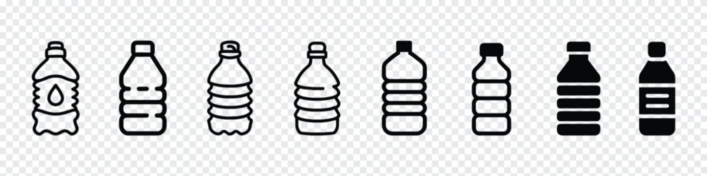 Water bottle line icon. Water bottle Icon, water bottle icon in trendy flat design, Water Bottle Icons vector image. Can be used for Summer and Holidays. Suitable for mobile apps,