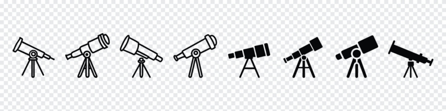 Telescope Icon, Telescope Icon Vector Design Template, telescope icon. Element of education icon for mobile concept and web apps. Thin line telescope icons can be used for web and mobile