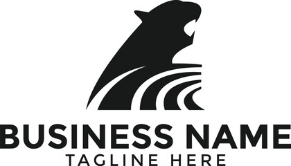 puma face logo with racing track 