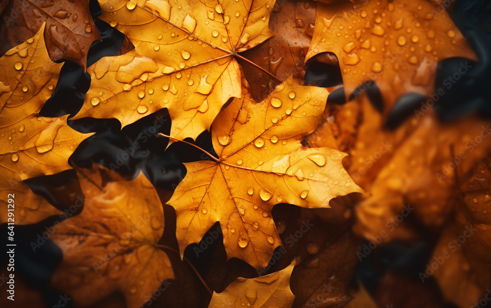 Canvas Prints maple leaf in autumn with maple tree under sunlight background