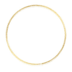 Gold circle frame.	
