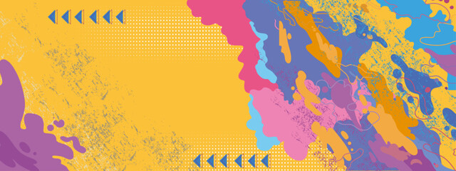 Vector abstract art vector background design with colorful art