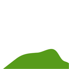 Obraz premium Dark Green Mountain Illustration