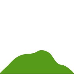 Dark Green Mountain Illustration