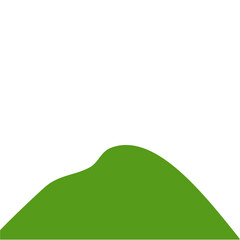 Fototapeta premium Dark Green Mountain Illustration