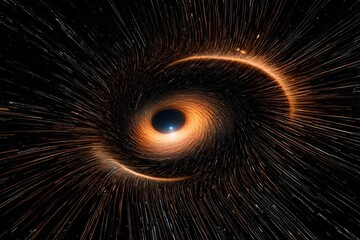 spiral galaxy in deep space generated by AI technology